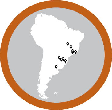 南美洲地区地图